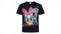 Black Daisy Duck Graphic Cartoon T-Shirt – Image 4