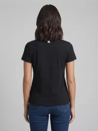 Black Daisy Duck Graphic Cartoon T-Shirt – Image 2