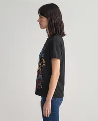 Black Donald Duck Urban Graphic T-Shirt – Image 3