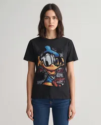 Black Donald Duck Urban Graphic T-Shirt – Image 1