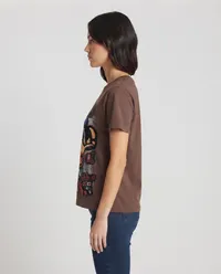 Brown Donald Duck Graphic Streetwear T-Shirt – Image 3