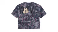 Grey  Mickey Mouse Embroidered Oversized T-Shirt – Image 5