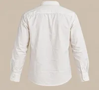 Ivory Minimal Linen Mandarin Collar Shirt & Pants – Image 5