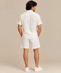 Ivory Short Sleeve Button-Up Shirt – Image 2