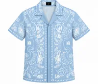 Sky Blue Bandana Print Resort Shirt – Image 4