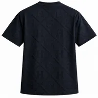 Black Jacquard Monogram Embossed T-Shirt – Image 5