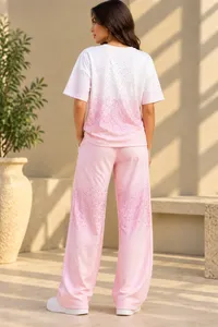Pink Gradient Crystal Speckle Lounge Set – Image 2