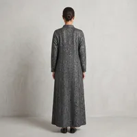 Metallic Cascade V-Neck Abaya – Image 2