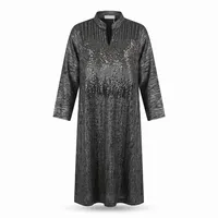Metallic Cascade V-Neck Abaya – Image 4