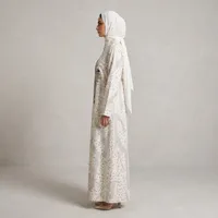 Metallic Crest Animal Print Abaya – Image 3