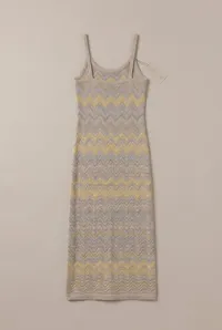 Ocean Wave Chevron Knit Midi Dress – Image 5