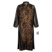 BLACK & COPPER SEQUINED FORMAL ABAYA/OVER-JACKET – Image 4