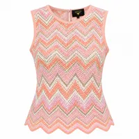 Pastel Chevron Crochet Wide-Leg Pants – Image 4