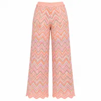 Pastel Chevron Crochet Wide-Leg Pants – Image 5