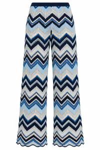 Ocean Chevron Crochet Knit Top & Pants Set – Image 5