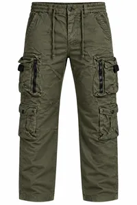 Olive Green Utility Cargo Pants – Image 4