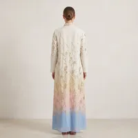 Gilded Flora Ombre Abaya – Image 2
