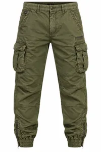 Olive Green Cargo Jogger Pants – Image 4