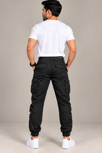 Black Utility Cargo Pants – Image 2