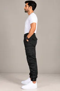 Black Utility Cargo Pants – Image 3