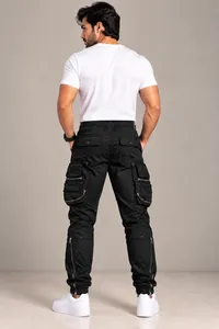 Black Tactical Cargo Pants – Image 2