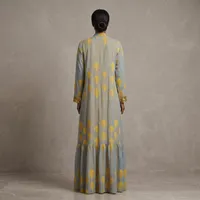 High-Ticket Luxury: The Golden Leaf Tiered Overlay Gown – Image 2