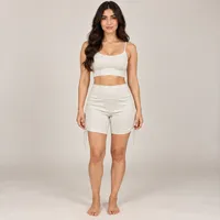 Off-White Adjustable Side Tie Active Shorts – Image 1