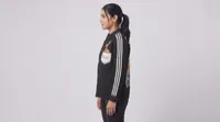 Black Mickey Mouse Graphic Stripe Shirt Jacket – Image 3
