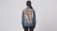 Blue Mickey Mouse Graphic Denim Shirt Jacket – Image 2