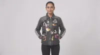 Charcoal Mickey Mouse Patchwork Denim Jacket – Image 1