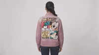 Dusty Pink Mickey Graphic Denim Jacket – Image 2