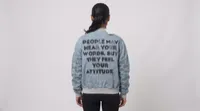 Light Blue Looney Tunes Sequin Bomber Jacket – Image 2