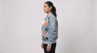 Light Blue Looney Tunes Sequin Bomber Jacket – Image 3