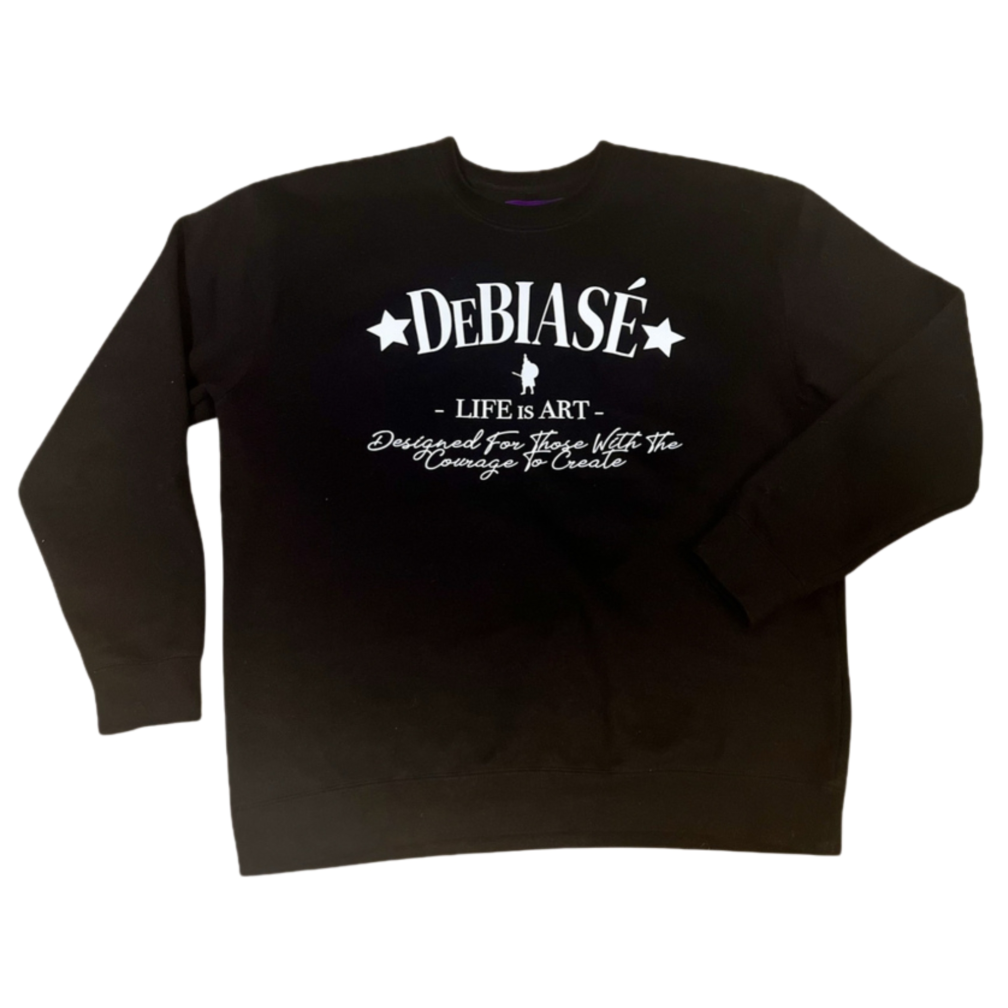 DeBiasé “Life is Art” Crewneck – 2XL, Noir