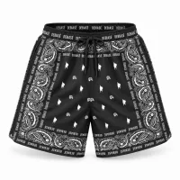 DeBiasé “Luxe Bandana” Beach Short – XL, Noir