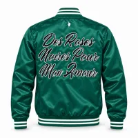 DeBiasé “Des Roses Noires” Varsity Jacket – Image 2