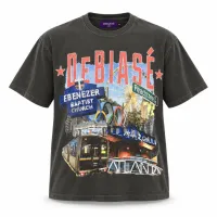 DeBiasé “A-Town Down” Heavyweight T-Shirt – S, Noir