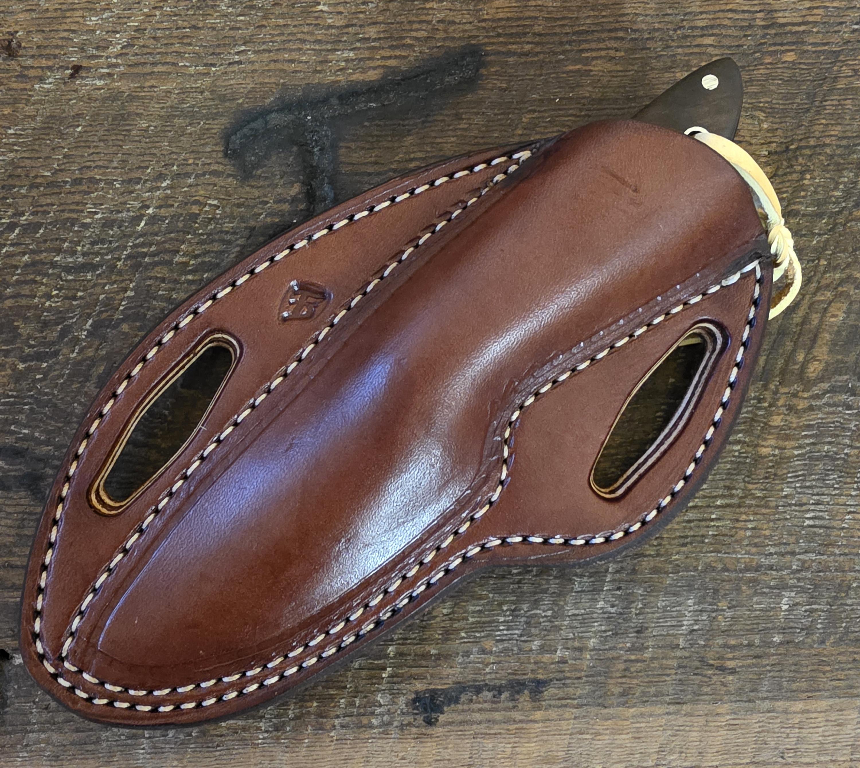 7 Inch Cowboy Rancher with Nitro-V Stainless Steel - Turquoise Recon Stone - Desert Ironwood Scales – Image 3