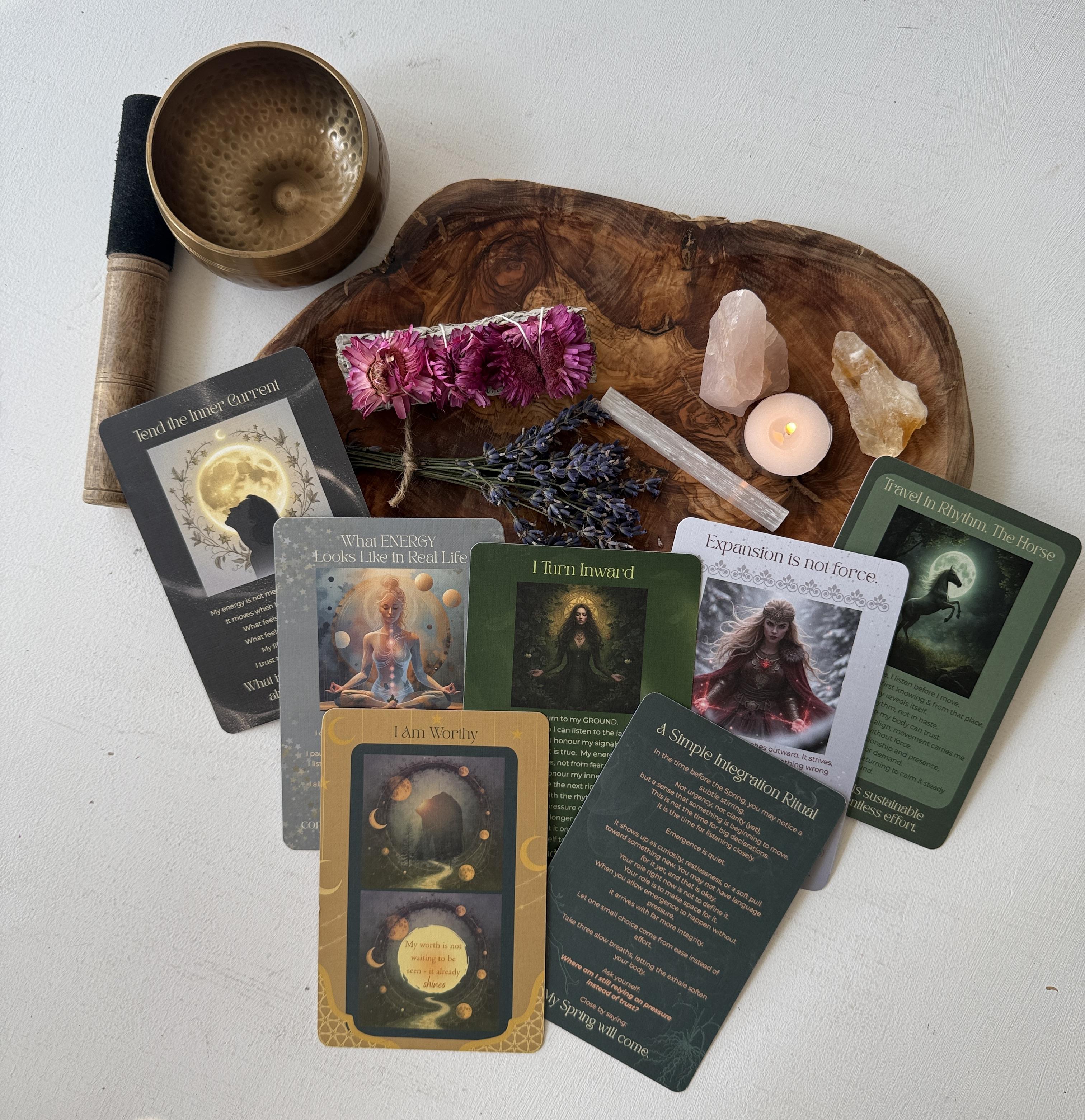 Oracle Card Deck - Sacred Energy (Physical cards) - DONATION TO GIRLS MATTER $5/purchase – Image 2