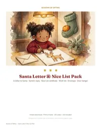Santa Letter & Nice List Pack – Image 1