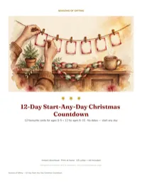12-Day Start-Any-Day Christmas Countdown – Image 1