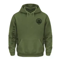 Hoodie Hombre · Verde Militar con Logo Negro (Pecho) – Image 1