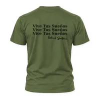 T-Shirt Hombre · Verde Militar con Logo Negro – Image 2