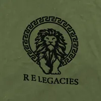 T-Shirt Hombre · Verde Militar con Logo Negro – Image 3