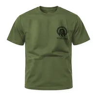 T-Shirt Hombre · Verde Militar con Logo Negro – Image 1