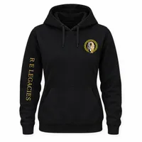 Hoodie Mujer · Negro con Logo Original (Pecho) – Image 1