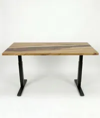 Bureau | Bronze Deep| Chêne Blanc | Époxy 26x60 – Image 3