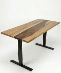 Bureau | Bronze Deep| Chêne Blanc | Époxy 26x60 – Image 1