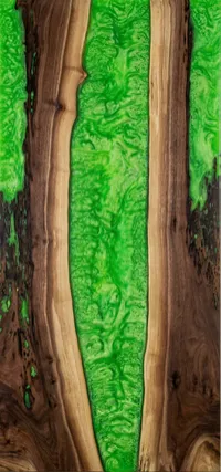 Bureau | Apple Green | Noyer | Époxy 26x60 – Image 5