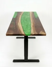 Bureau | Apple Green | Noyer | Époxy 26x60 – Image 2